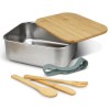 Stainless Steel Bamboo Lunch Boxes Internal